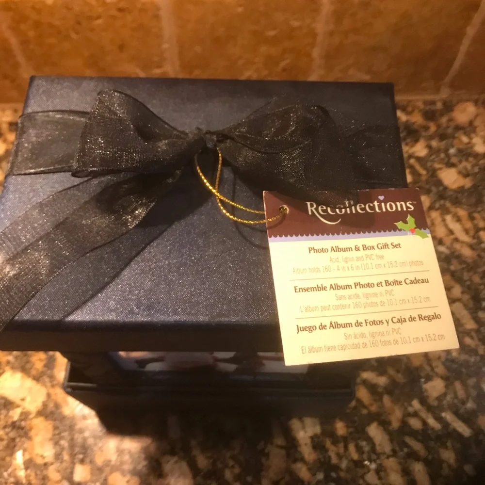 NWT Recollection Photo Album and box gift set